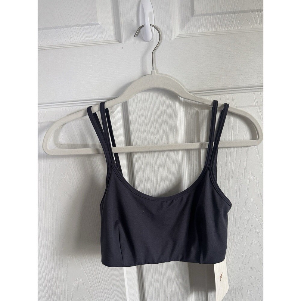 Fabletics NWT Naomi Low Impact  Sports Bra Charcoal Grey Size S